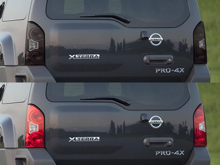 xterra Before and After Smoked Taillights