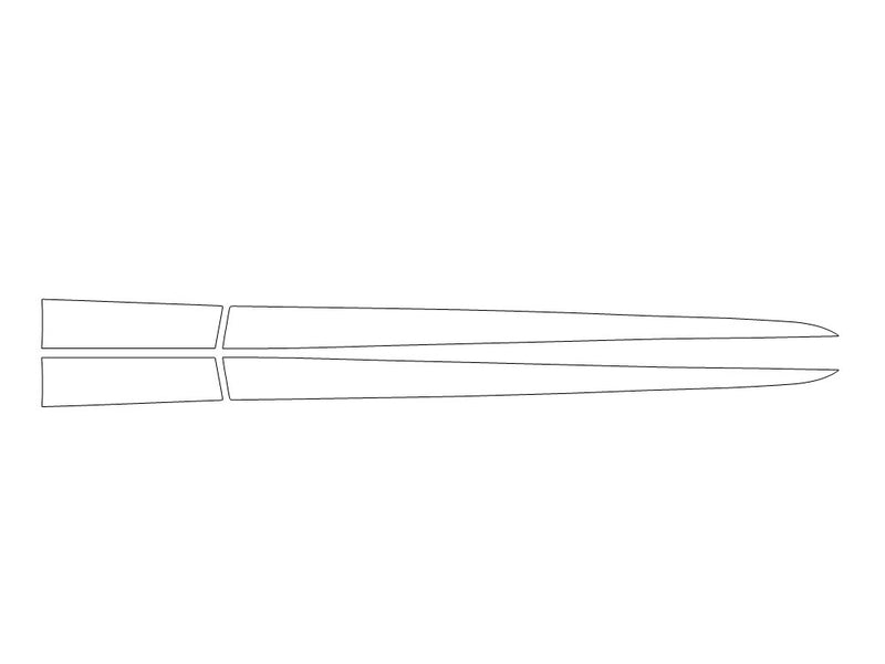 z 3M Clear Bra Door Cup Precut PPF Diagram