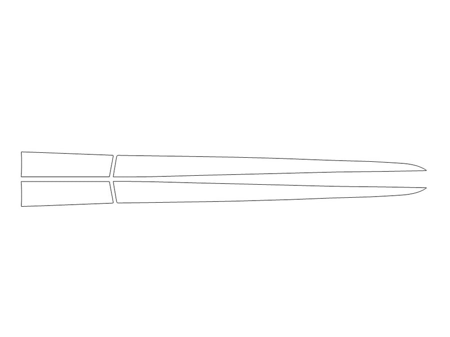 z 3M Clear Bra Door Cup Precut PPF Diagram