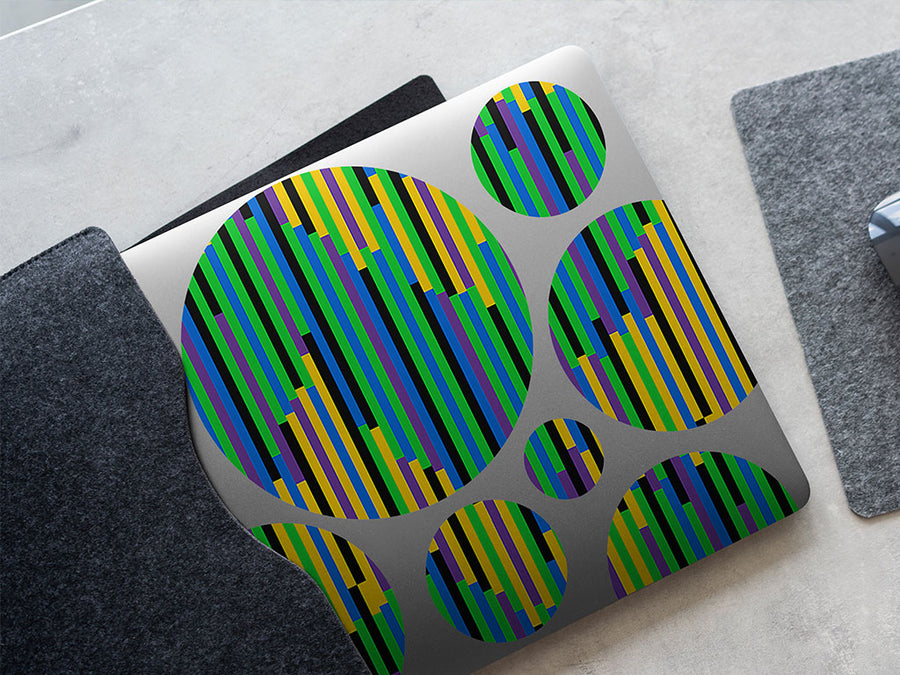 no grass abstract geometric DIY Laptop Stickers