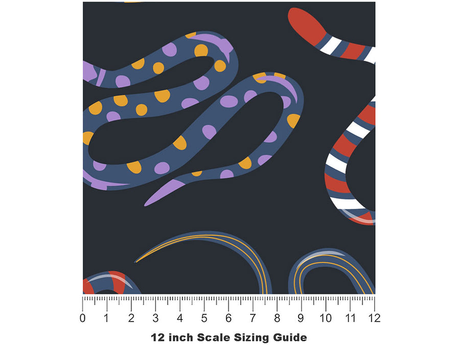 No Hissing Reptile Vinyl Film Pattern Size 12 inch Scale~Rwraps No Hissing Reptile Sizing Chart~2