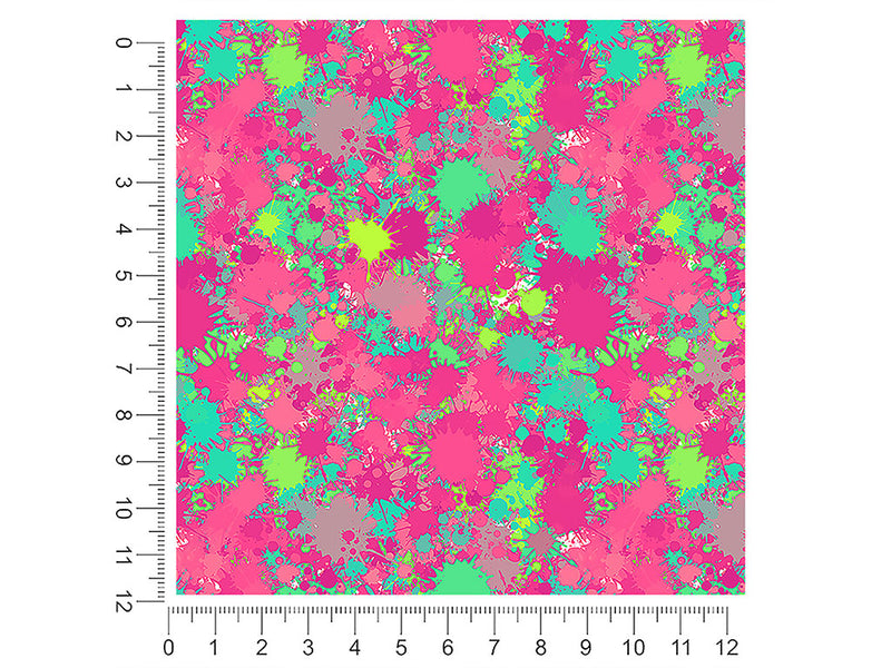 no mistakes paint splatter 1ft x 1ft Craft Sheets
