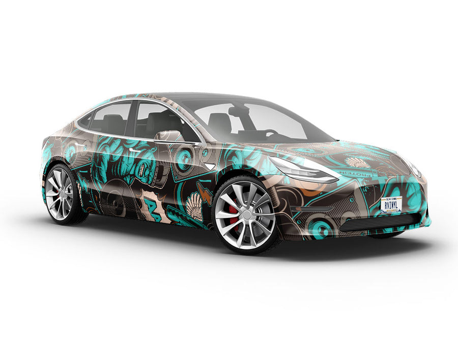 No Pain Graffiti Vehicle Vinyl Wrap