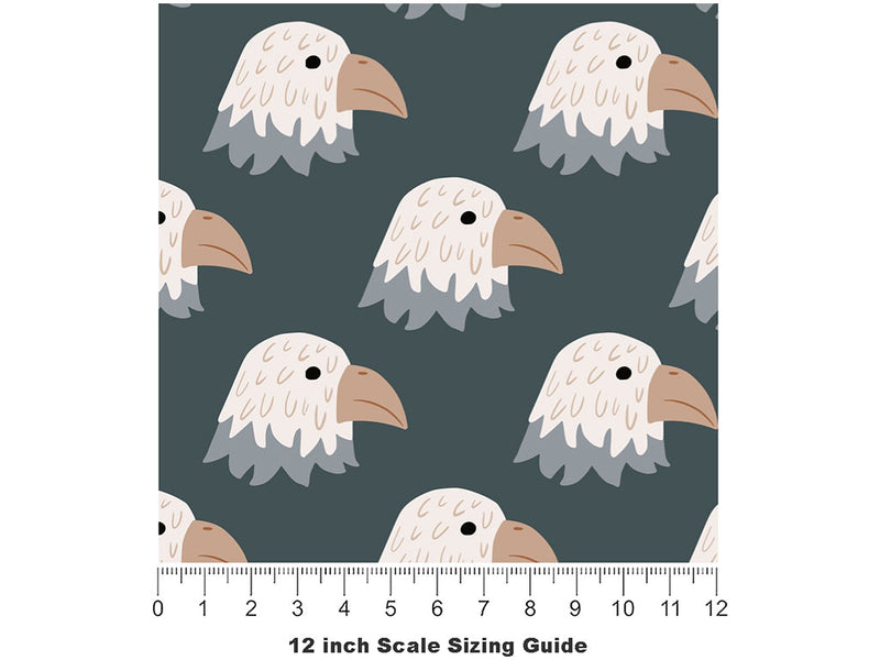 No Sweat Birds Vinyl Film Pattern Size 12 inch Scale~Rwraps No Sweat Birds Sizing Chart~2