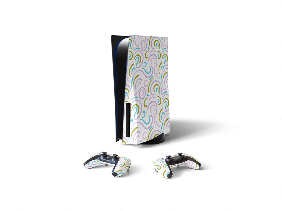 north winds abstract geometric Sony PS5 DIY Skin