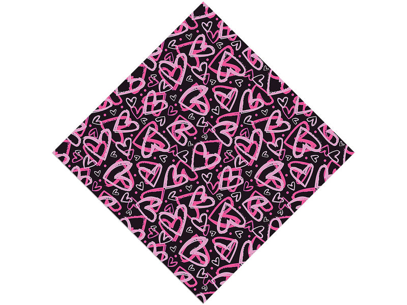 Notebook Scribbles Heart Vinyl Wrap Pattern