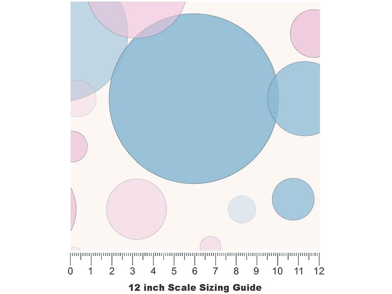 Nursery Room Bokeh Vinyl Film Pattern Size 12 inch Scale~Rwraps Nursery Room Bokeh Sizing Chart~2
