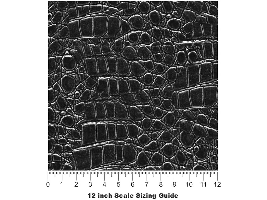 NYC Sewer Crocodile Vinyl Film Pattern Size 12 inch Scale~Rwraps NYC Sewer Crocodile Sizing Chart~3