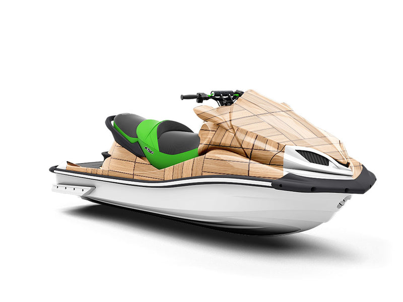 Oak Wooden Parquet Jet Ski Vinyl Customized Wrap