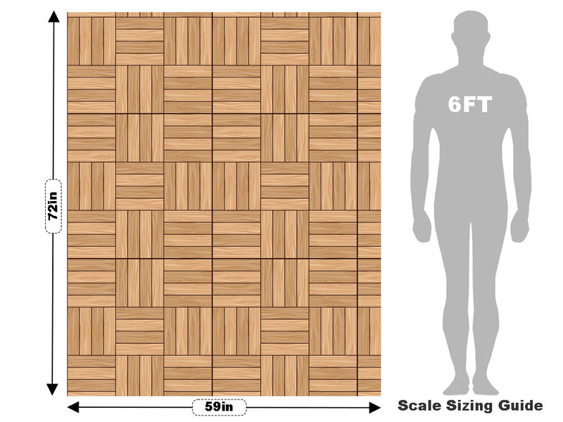 Oak Wooden Parquet Vehicle Wrap Scale~Rwraps Series 914 Oak Wooden Parquet Measurements~2