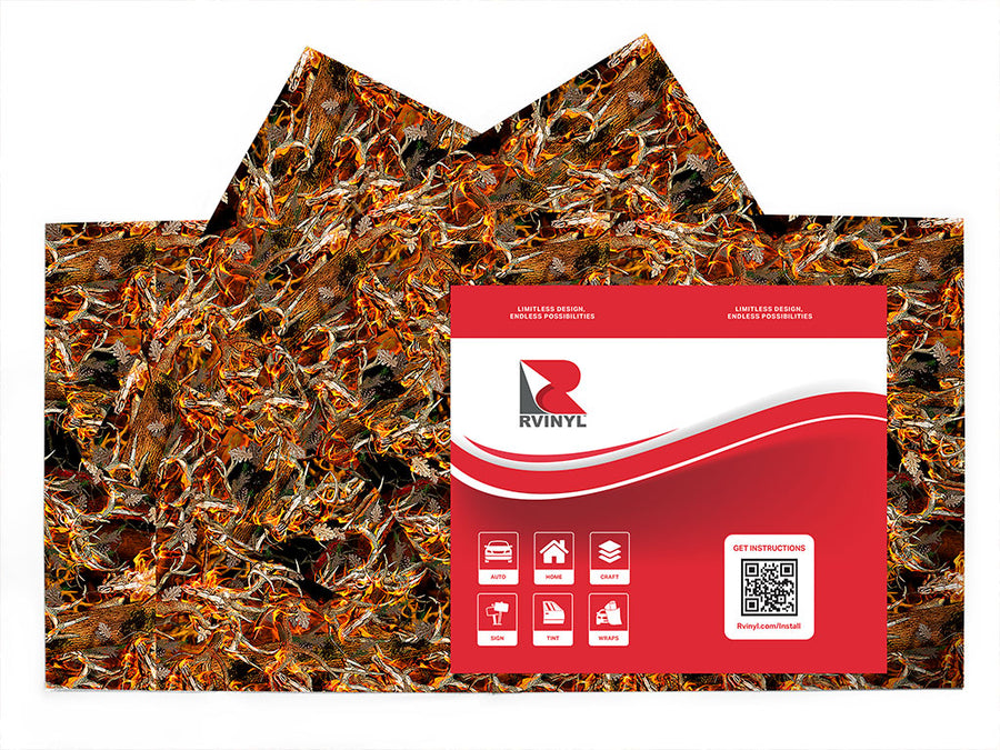 obliteration blaze camouflage Craft Vinyl Sheet Pack