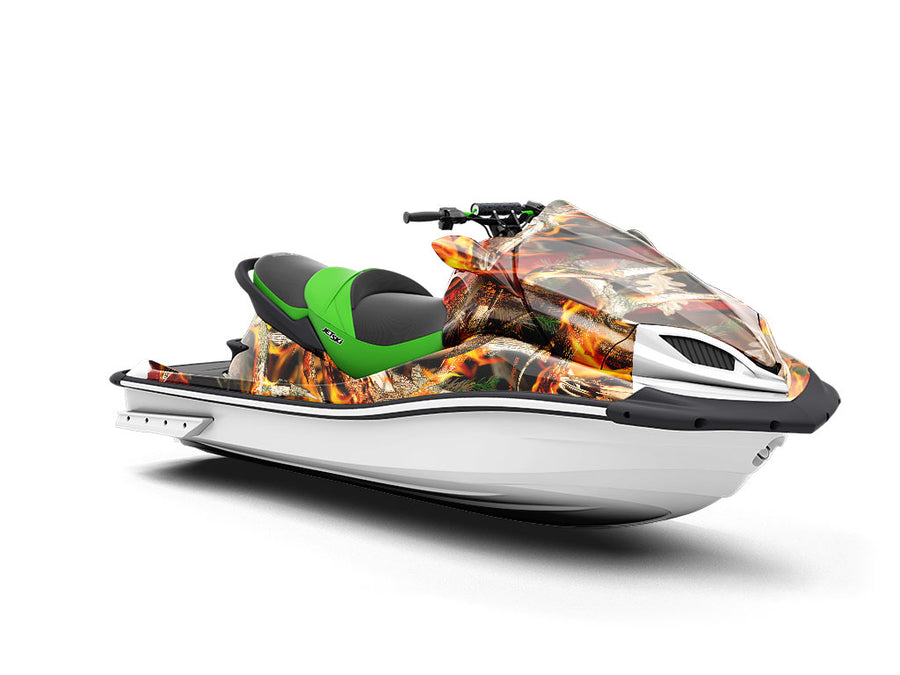 Obliteration Blaze Camouflage Jet Ski Vinyl Customized Wrap