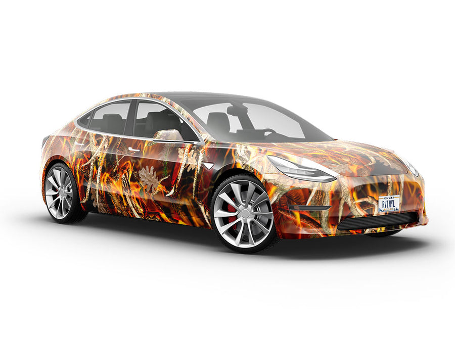 Obliteration Blaze Camouflage Vehicle Vinyl Wrap