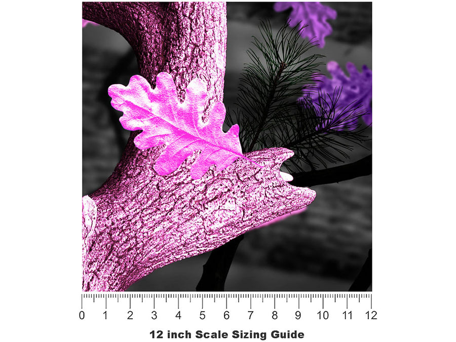Obliteration Pink Camouflage Vinyl Film Pattern Size 12 inch Scale~Rwraps Obliteration Pink Camouflage Sizing Chart~2