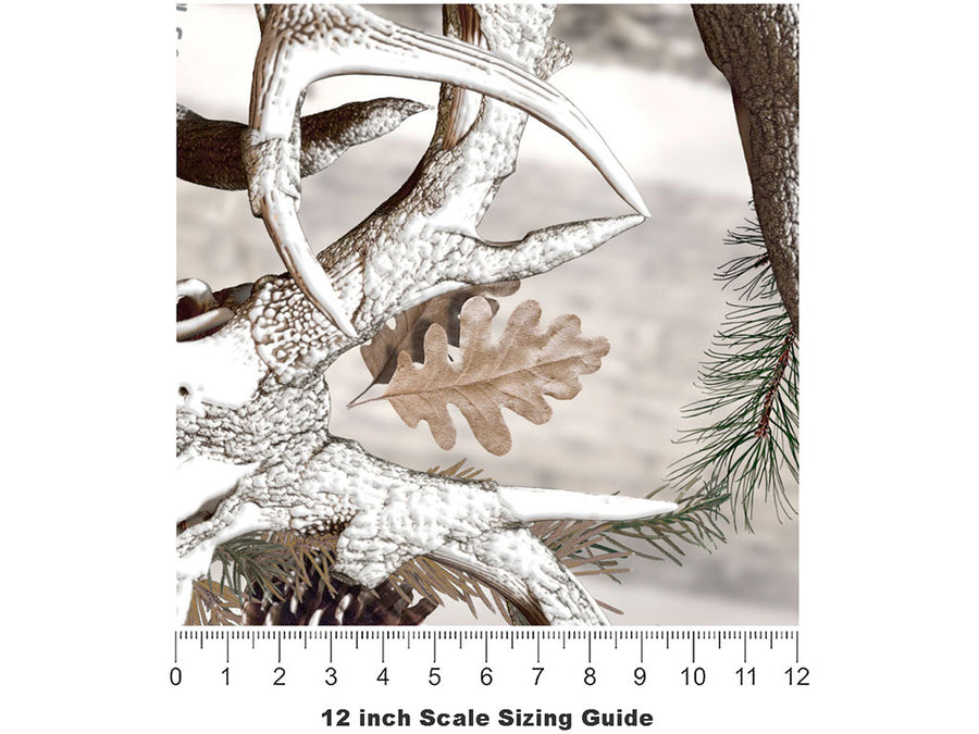 Obliteration Snow Camouflage Vinyl Film Pattern Size 12 inch Scale~Rwraps Obliteration Snow Camouflage Sizing Chart~2