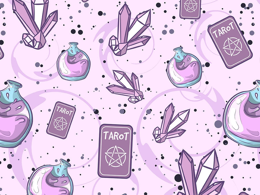 Occult Tarot Witch Vinyl Wrap Pattern~Rwraps Series 914 Digitally Printed Vinyl Wrap~0