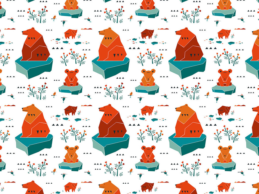Occupied Icebergs Animal Vinyl Wrap Pattern~Rwraps Series 914 Digitally Printed Vinyl Wrap~0