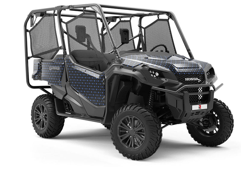 Ocean Blue Polka Dot Utility Vehicle Vinyl Wrap