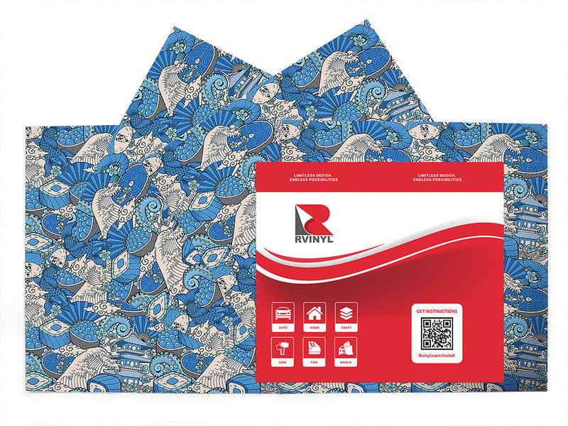 ocean bounty japanese Craft Vinyl Sheet Pack