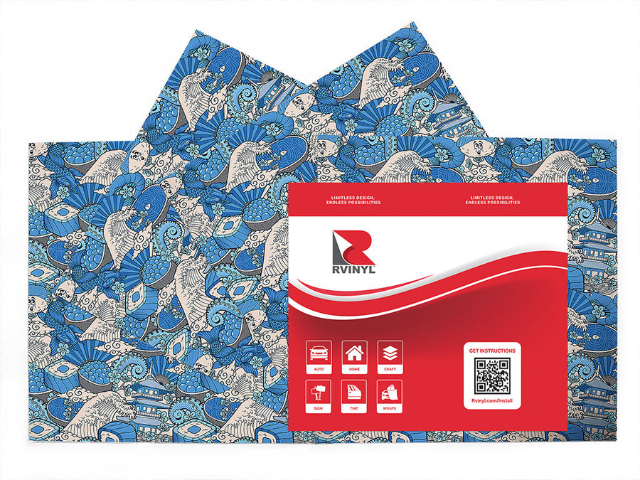ocean bounty japanese Craft Vinyl Sheet Pack