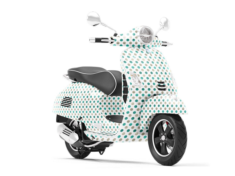 Ocean Bubbles Polka Dot Vespa Scooter Wrap Film