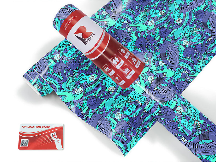 ocean chords music Craft Vinyl Roll