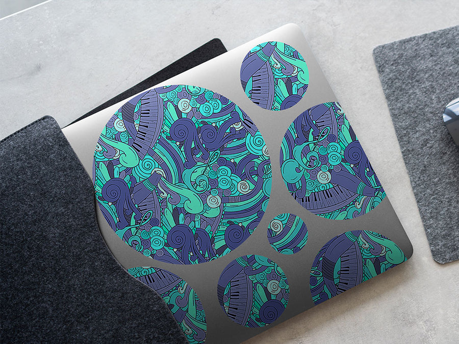 ocean chords music DIY Laptop Stickers
