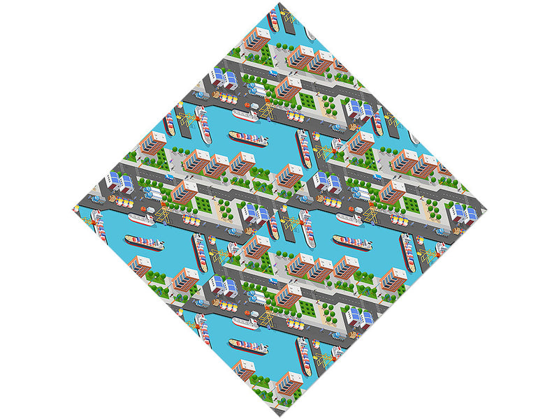 Ocean City Cityscape Vinyl Wrap Pattern