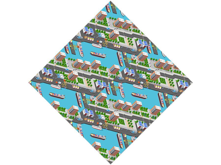 Ocean City Cityscape Vinyl Wrap Pattern
