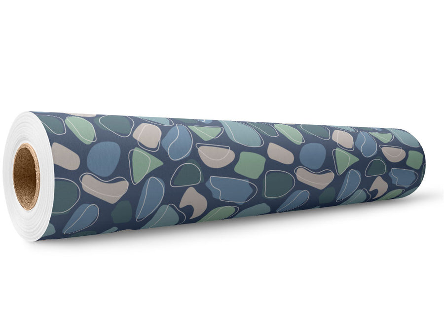 Ocean Floor Cobblestone Wrap Film Wholesale Roll~Rwraps Series 914 Digitally Printed Vinyl Roll~5