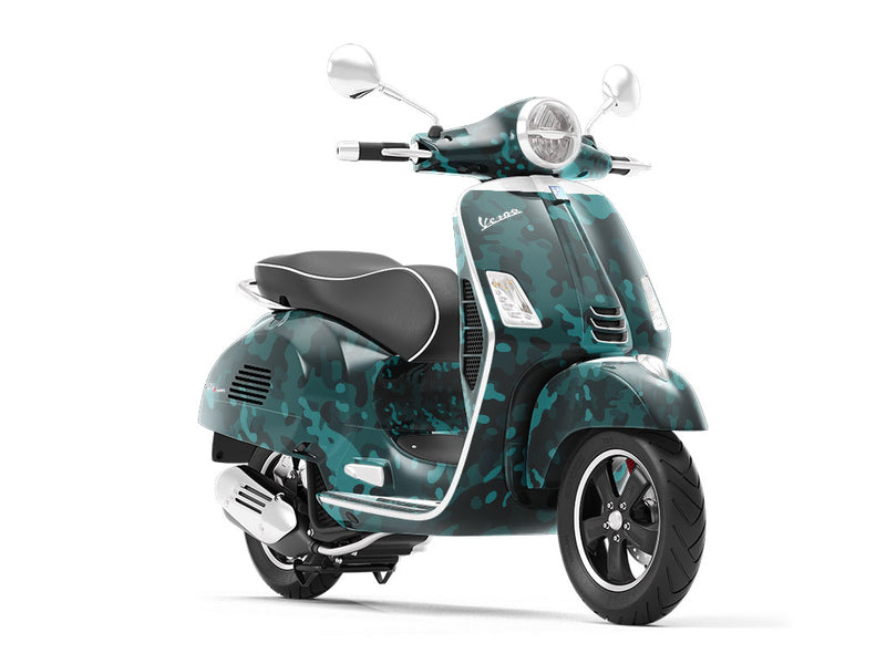 Ocean Multicam Camouflage Vespa Scooter Wrap Film