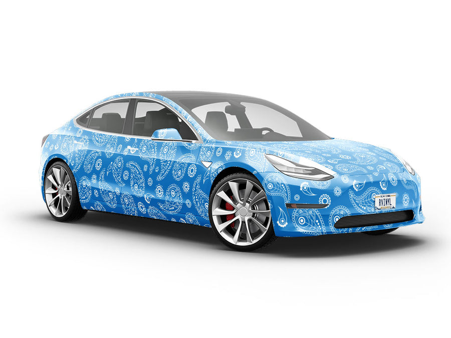 Ocean Swim Paisley Vehicle Vinyl Wrap