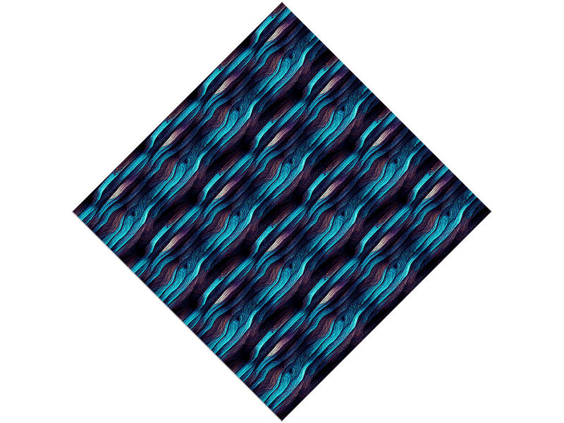 Ocean Waves Wood Plank Vinyl Wrap Pattern