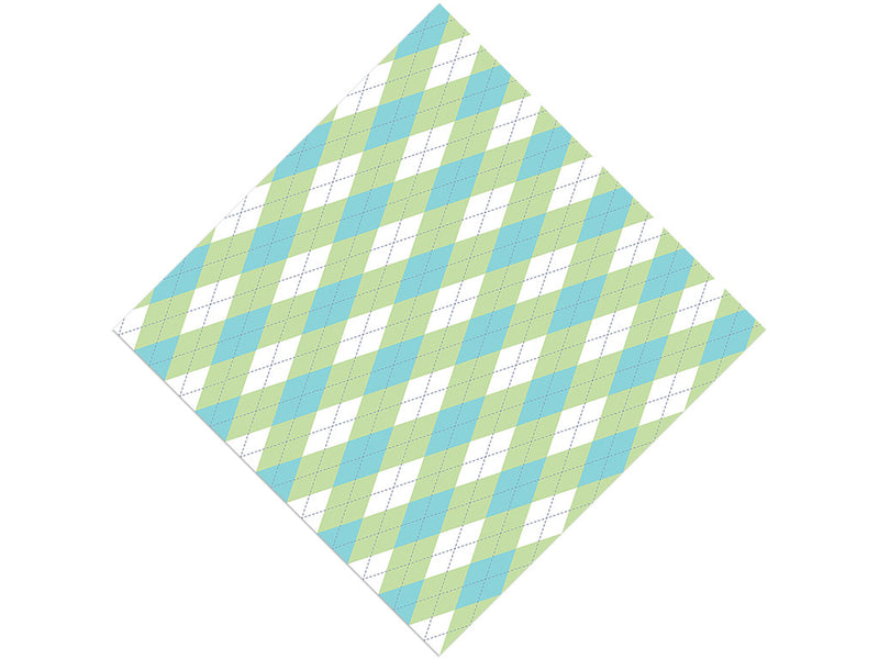 Ocean Weeds Argyle Vinyl Wrap Pattern