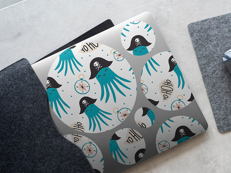 octopus pirates salt water DIY Laptop Stickers