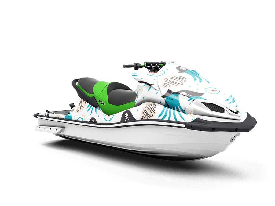 Octopus Pirates Marine Life Jet Ski Vinyl Customized Wrap