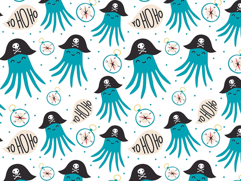 Octopus Pirates Marine Life Vinyl Wrap Pattern~Rwraps Series 914 Digitally Printed Vinyl Wrap~0