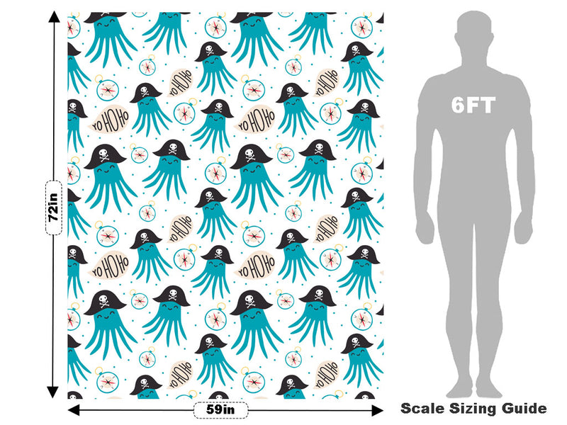 Octopus Pirates Marine Life Vehicle Wrap Scale~Rwraps Series 914 Octopus Pirates Marine Life Measurements~1