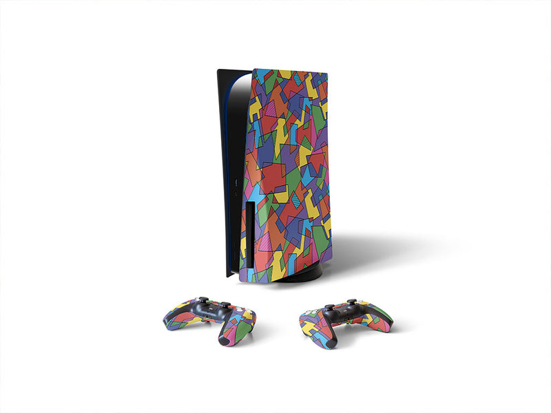 odds and ends mosaic Sony PS5 DIY Skin
