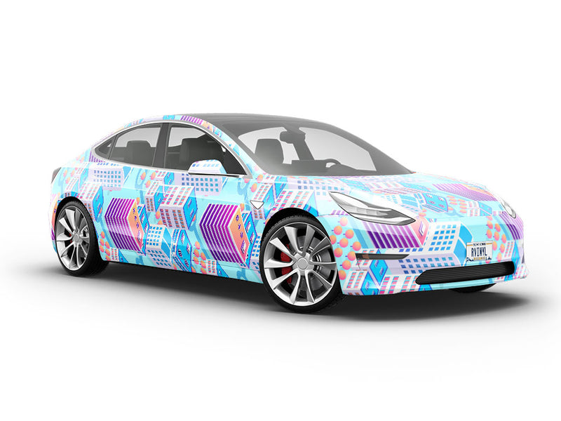 Office Buildings Cityscape Vehicle Vinyl Wrap