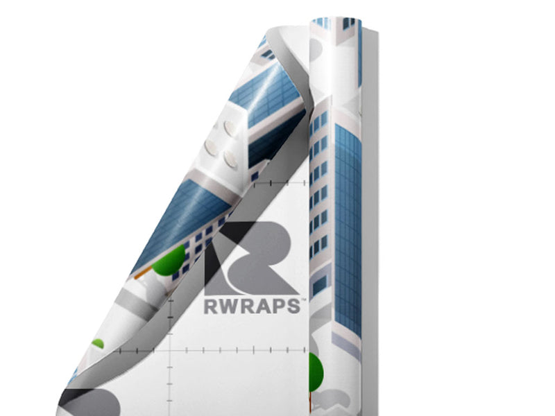 Office Hours Cityscape Wrap Film Sheets~Rwraps Series 914 Office Hours Cityscape Scrolled Sheet~4