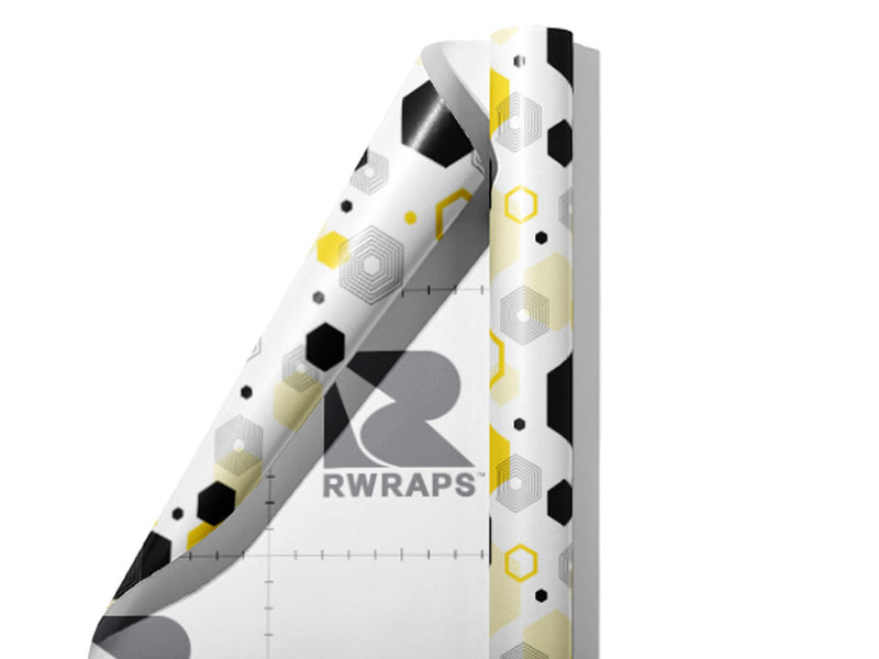 Oh Beehive Abstract Wrap Film Sheets~Rwraps Series 914 Oh Beehive Abstract Scrolled Sheet~3