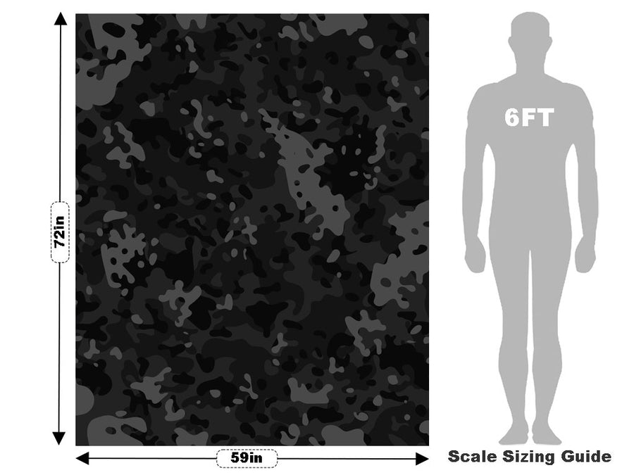 Oil Multicam Camouflage Vehicle Wrap Scale~Rwraps Series 914 Oil Multicam Camouflage Measurements~2