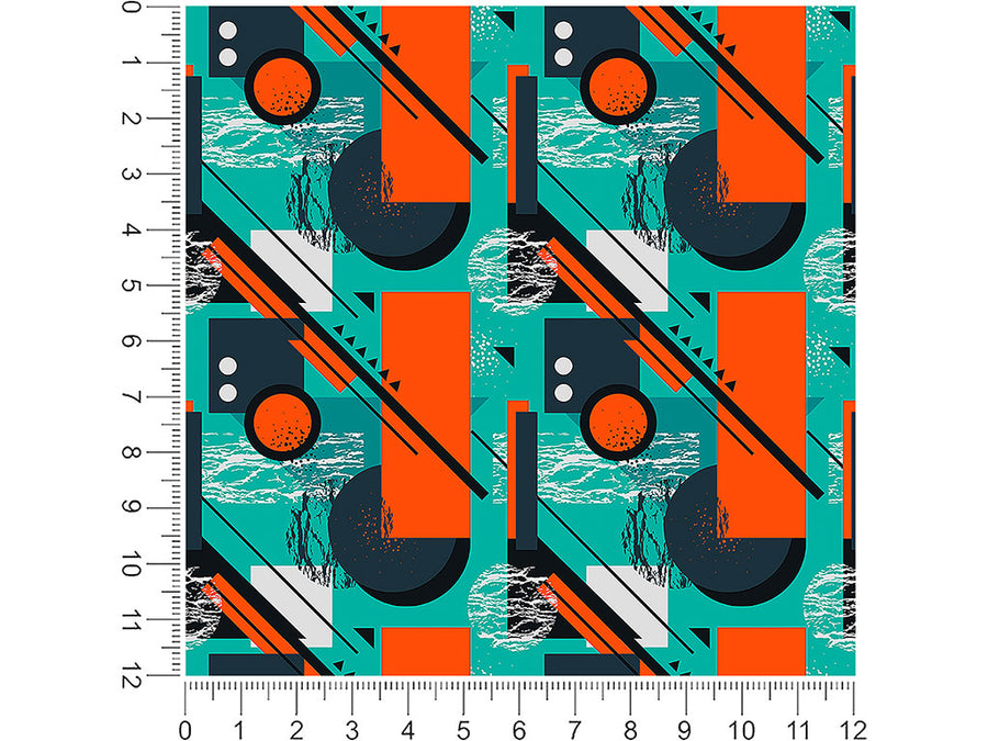oil spill abstract geometric 1ft x 1ft Craft Sheets