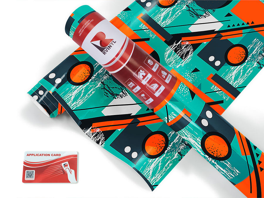 oil spill abstract geometric Craft Vinyl Roll