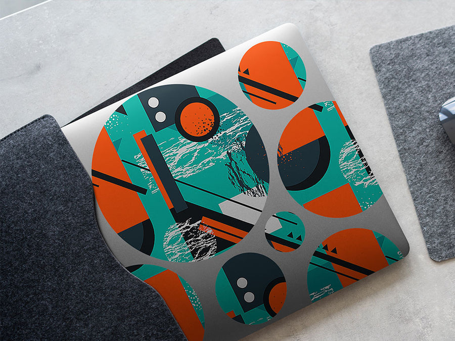 oil spill abstract geometric DIY Laptop Stickers