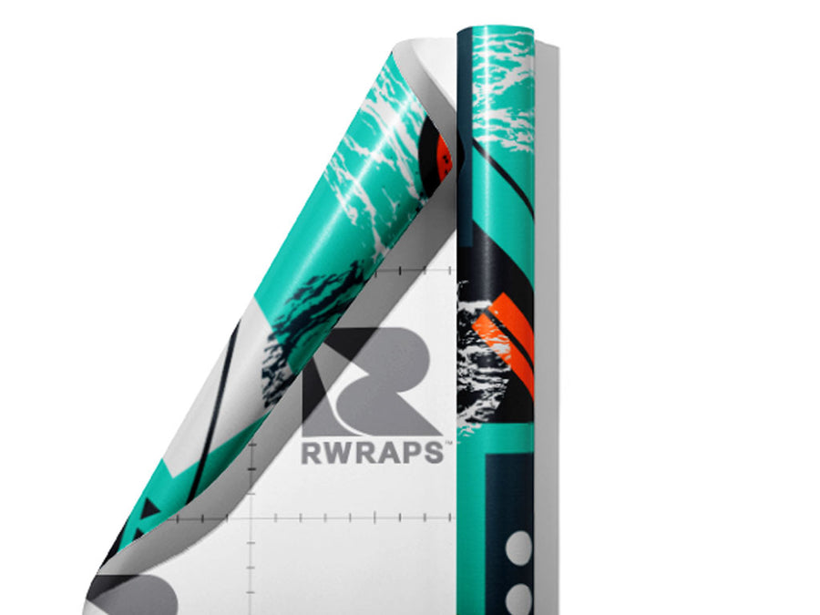 Oil Spill Abstract Wrap Film Sheets~Rwraps Series 914 Oil Spill Abstract Scrolled Sheet~3