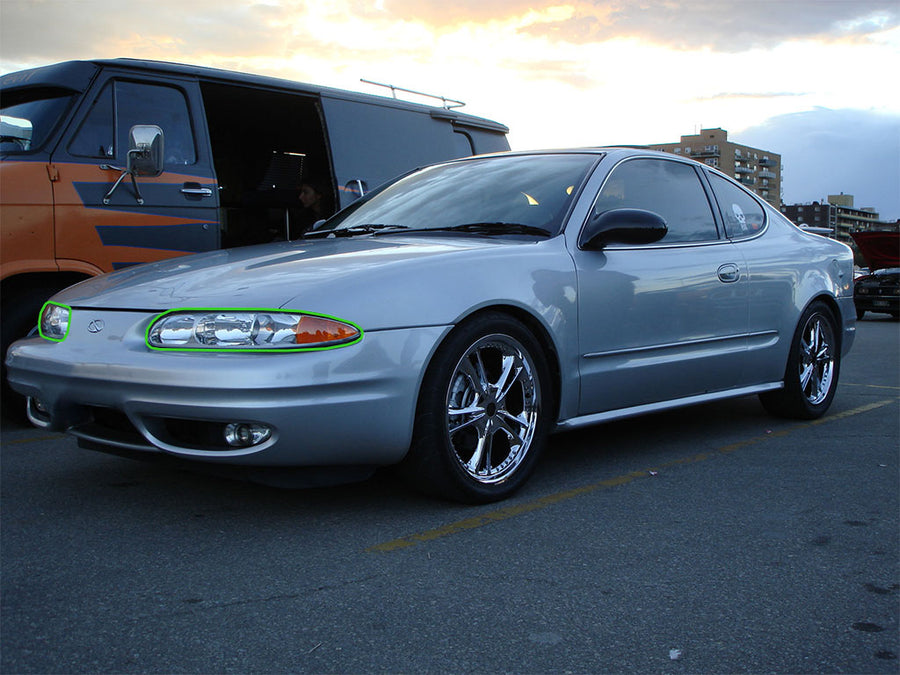 oldsmobile alero 1999-2004 Headlight Protection Installation Location