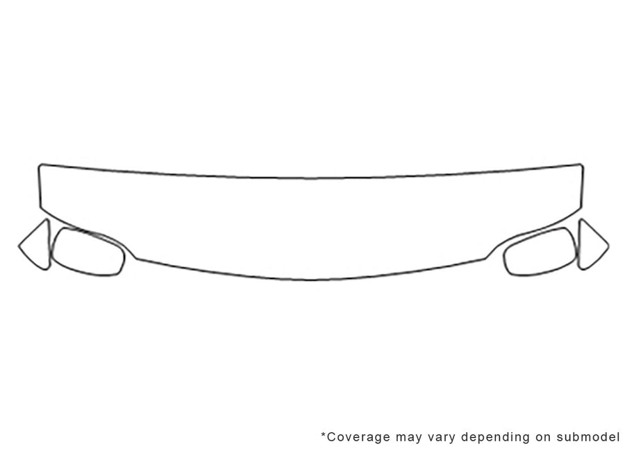 cutlass Avery Dennison Clear Bra Hood Precut PPF Diagram