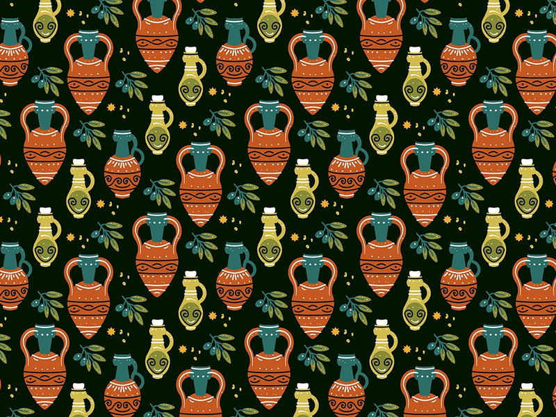 Olive Amphoras Greco Roman Vinyl Wrap Pattern~Rwraps Series 914 Digitally Printed Vinyl Wrap~0